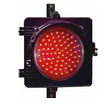 Semáforo 200mm Luz Intermitente Roja